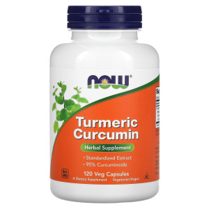 NOW, Curcumin 665 мг, 120 капс (120 порций)