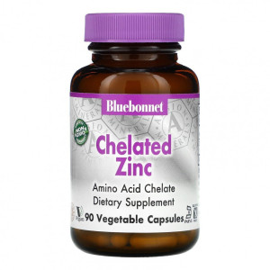 Bluebonnet, Chelate Zinc, 90 капс