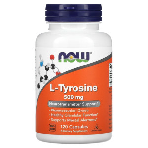 NOW, L-Tyrosine 500 мг, (120 порций)