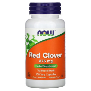 NOW, Red Clover 375 мг, 100 капс (50 порций)