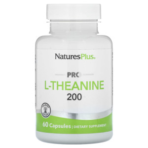 Natures Plus, L-Theanine 200 мг, 60 капс (60 порций)