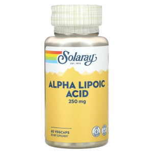 Solaray, Alpha Lipoic Acid 250 мг, 60 капс (60 порций)