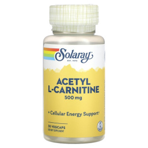 Solaray, Acethyl L-Carnitine, 500 мг (30 порций)