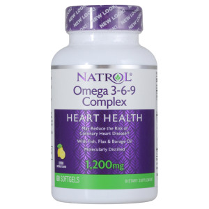 NATROL, Omega 3-6-9, 60 капс