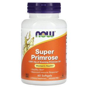 NOW, Super Primrose Oil 1300 мг