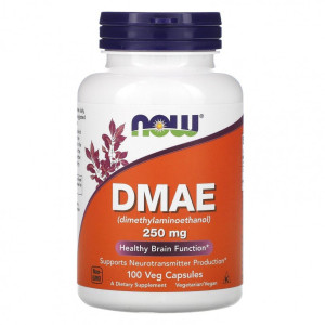 NOW, DMAE 250 мг, 100 капс (100 порций)