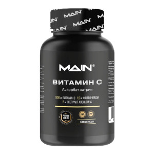MAIN, Vitamin C + Bioflavonoids, 60 капс (60 порций)