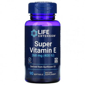 Life Extension, E 400 МЕ, 90 капс (90 порций)