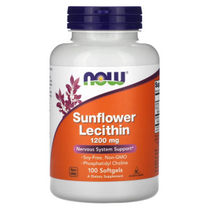 NOW, Sunflower Lecithin 1200 мг