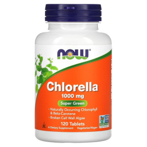 NOW, Chlorella 1000 мг