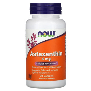 NOW, Astaxanthin 4 мг