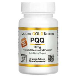 California Gold Nutrition, PQQ 20 мг, 30 софтгель (30 порций)