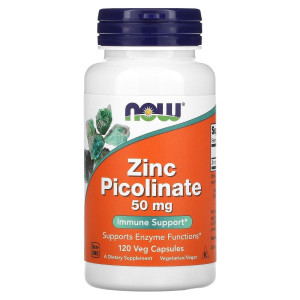 NOW, Zinc Picolinate 50 мг