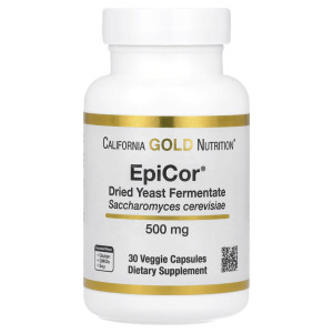 California Gold Nutrition, Epicor 500 мг, 30 капс (30 порций)