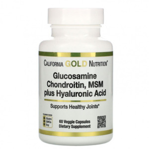 California Gold Nutrition, Glucosamine Chondroitin MSM, 60 капс (30 порций)