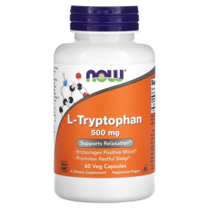 NOW, L-Tryptophan 500 мг