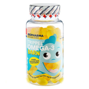 Biopharma, Trippel Omega-3 Barn, 120 капс (60 порций)