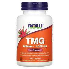 NOW, TMG 1000 мг, 100 табл (33 порции)