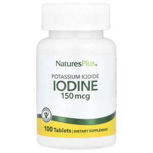 Natures Plus, Potassium Iodine 150 мг, 100 табл (100 порций)