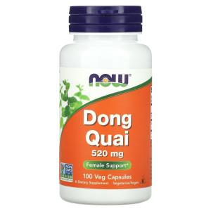 NOW, DONG QUAI 520 мг, 100 капс (50 порций)