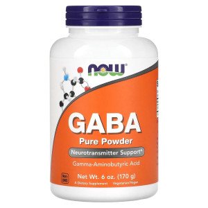 NOW, GABA Powder, 170 г (340 порций)