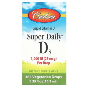 Carlson, D3 1000 МЕ, 10,3 мл (365 порций)