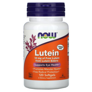 NOW, Lutein 10 мг