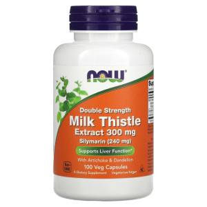 NOW, Milk Thistle Extract 300 мг Silymarin 240 мг